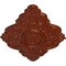 Ekena Millwork Ashford Ceiling Medallion, Hand-Painted Firebrick, 42 3/4"W x 28 7/8"H x 1"P CM42X28ASFIF - alternate 4
